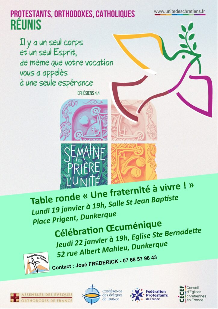 Semaine de prière pour l'unité des chrétiens 2026